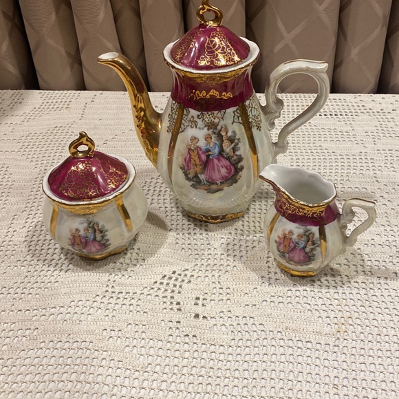 Japan Other - Vintage Miniature 3-Piece Victorian Tea/Coffee Set,  Japan